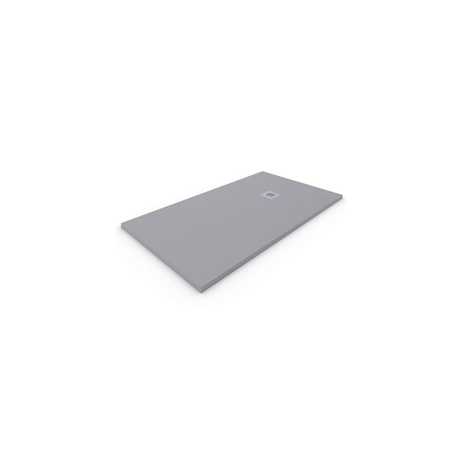 Plato de ducha de resina extraplano gris claro 80x100 cm