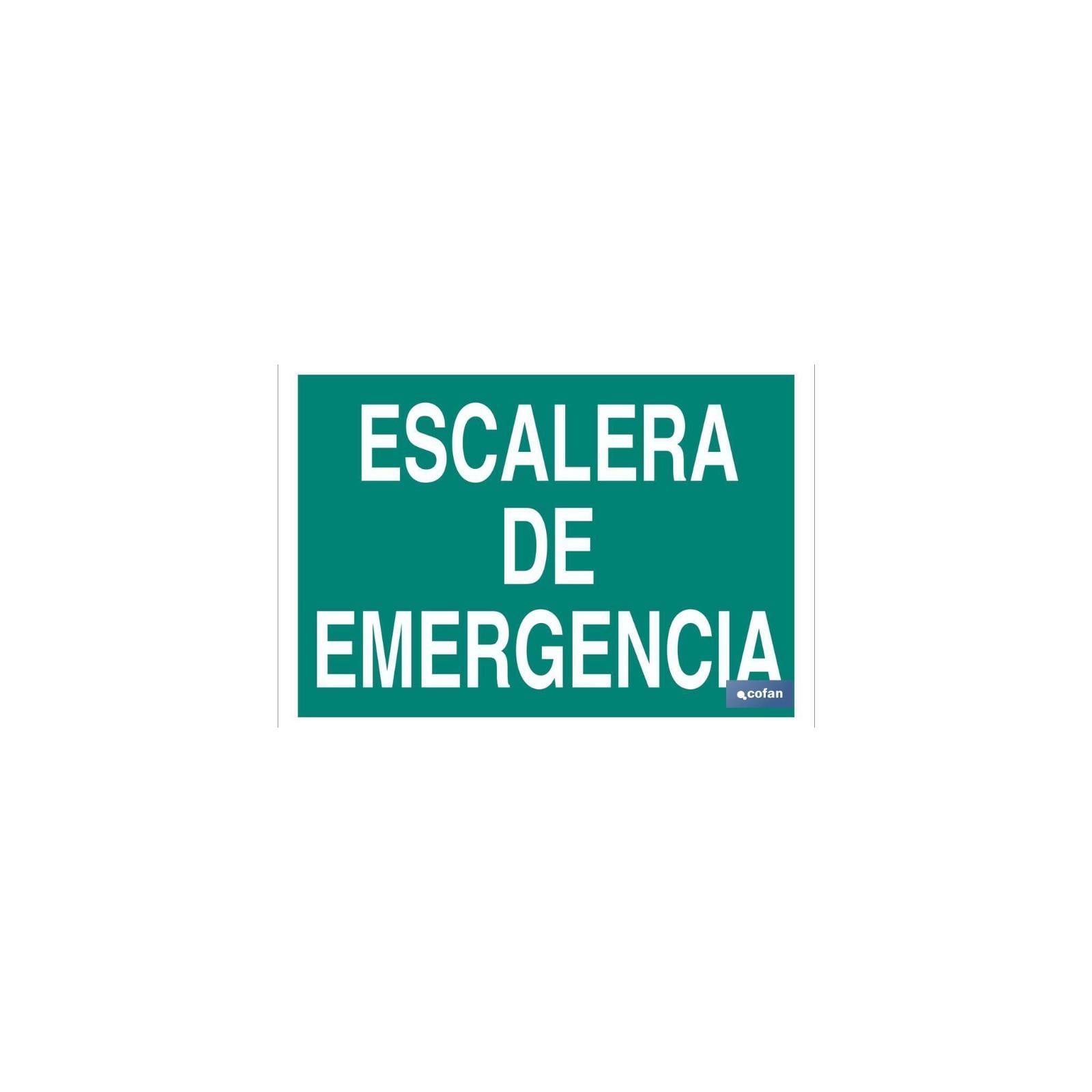 Señal luminiscente 297x210mm. escalera de emergencia Brico Depôt