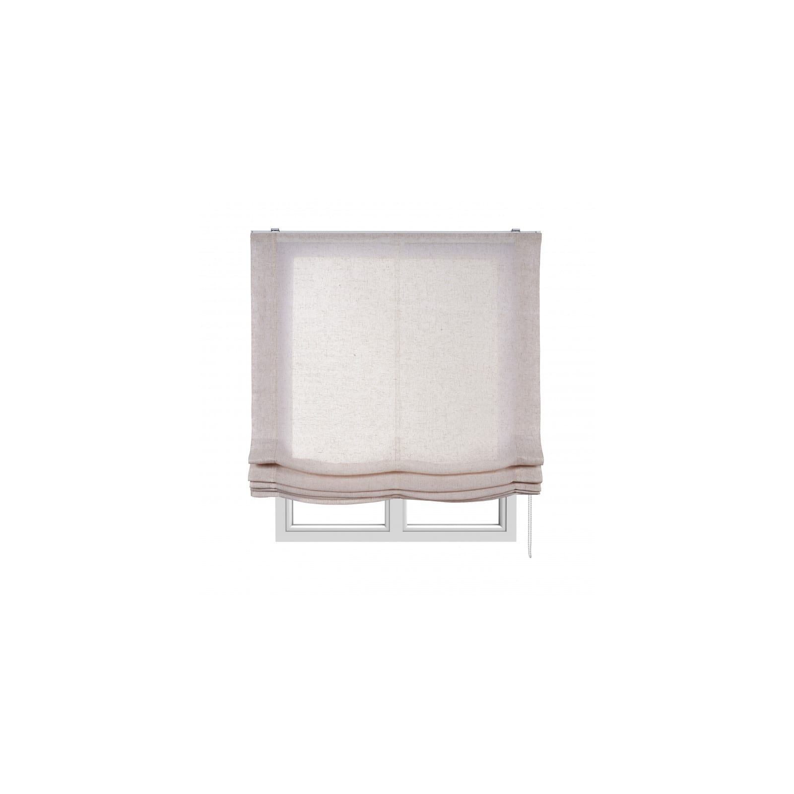 Estor Plegable sin Varillas, Estor Paqueto traslúcido Beige, 120 x