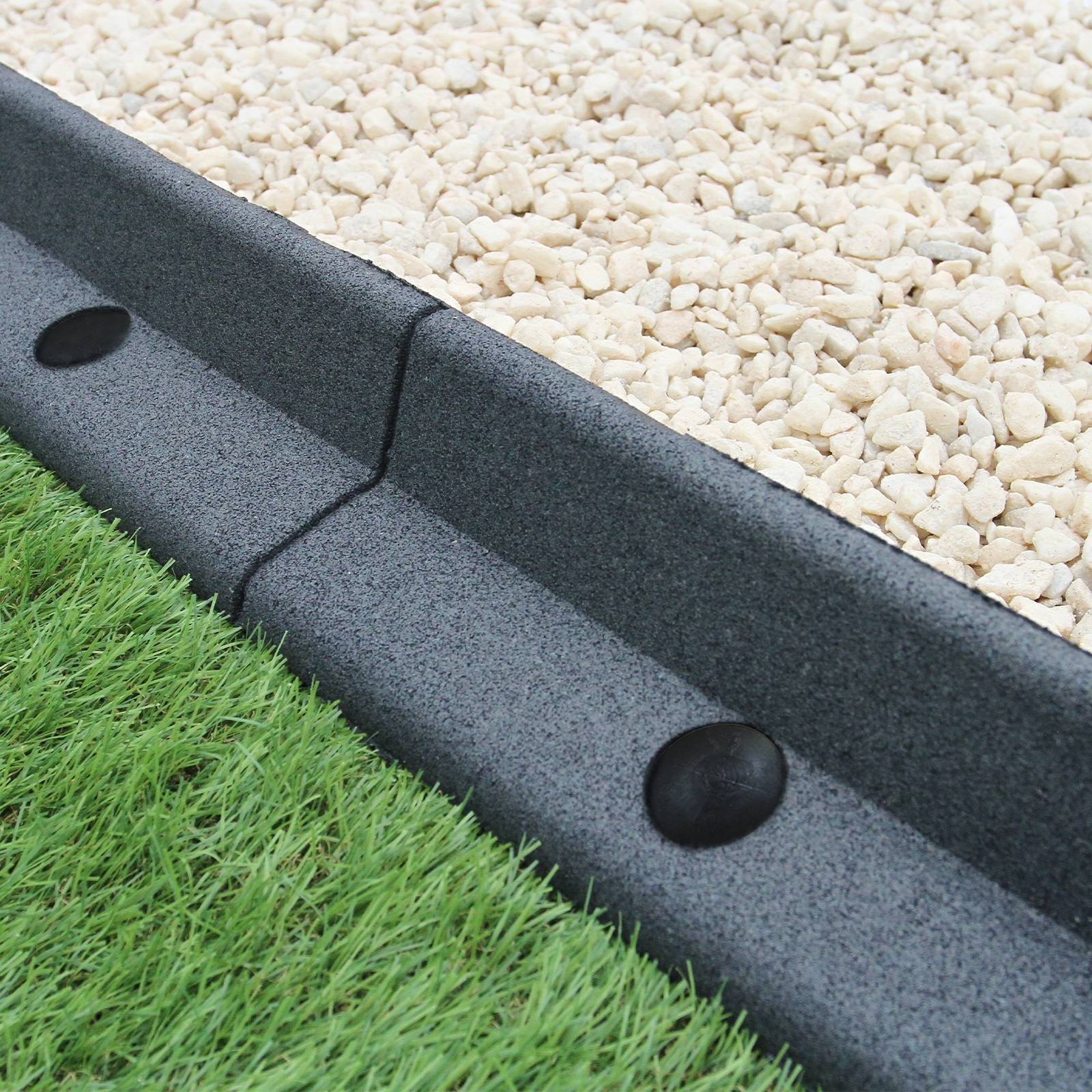 Bordes de Césped Gris Flexibles Paquete de 10 x 1.2m Brico Depôt