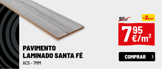 Pavimento Laminado Flutuante Santa Fé Ac5 138,3X19,3 Cm