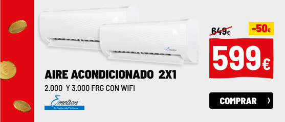 Aire acondicionado multisplit Wi-Fi Ist 2x1 2000 y 3000 frg Emelson