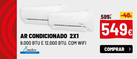 Ar condicionado multisplit wi-fi ist 2x1 9.000 e 12.000 BTU Emelson