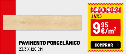 Pavimento porcelânico Cartago faia 23,3x120cm