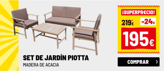 Set jardín Acacia Piotta