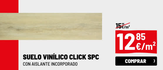 Suelo vinílico Click SPC roble natural con Aislante incorporado Adina