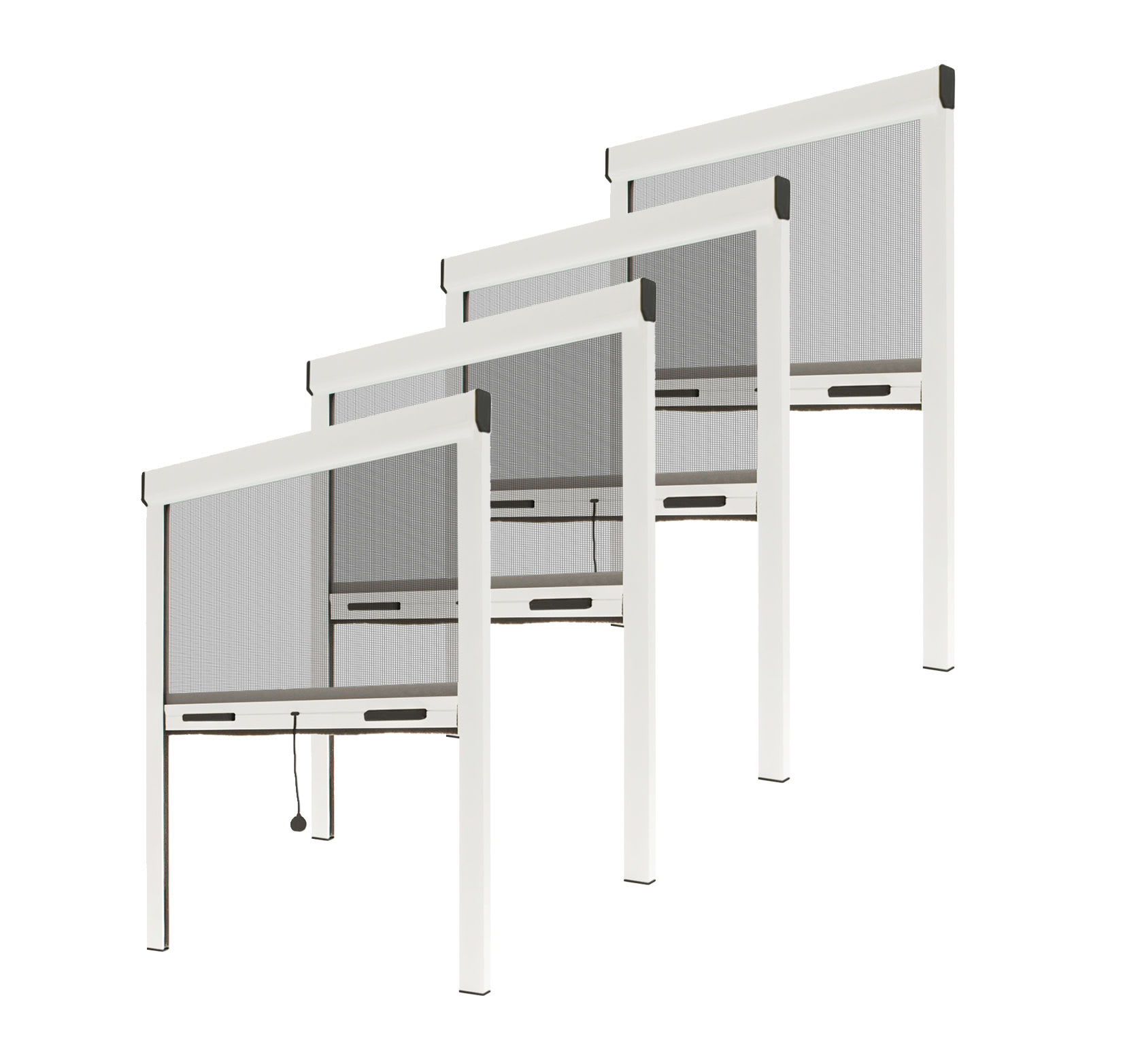 MADECOSTORE Mosquitera Enrollable de Aluminio Blanco para Ventana – 100 x  160 cm – Recortable : : Bricolaje y herramientas