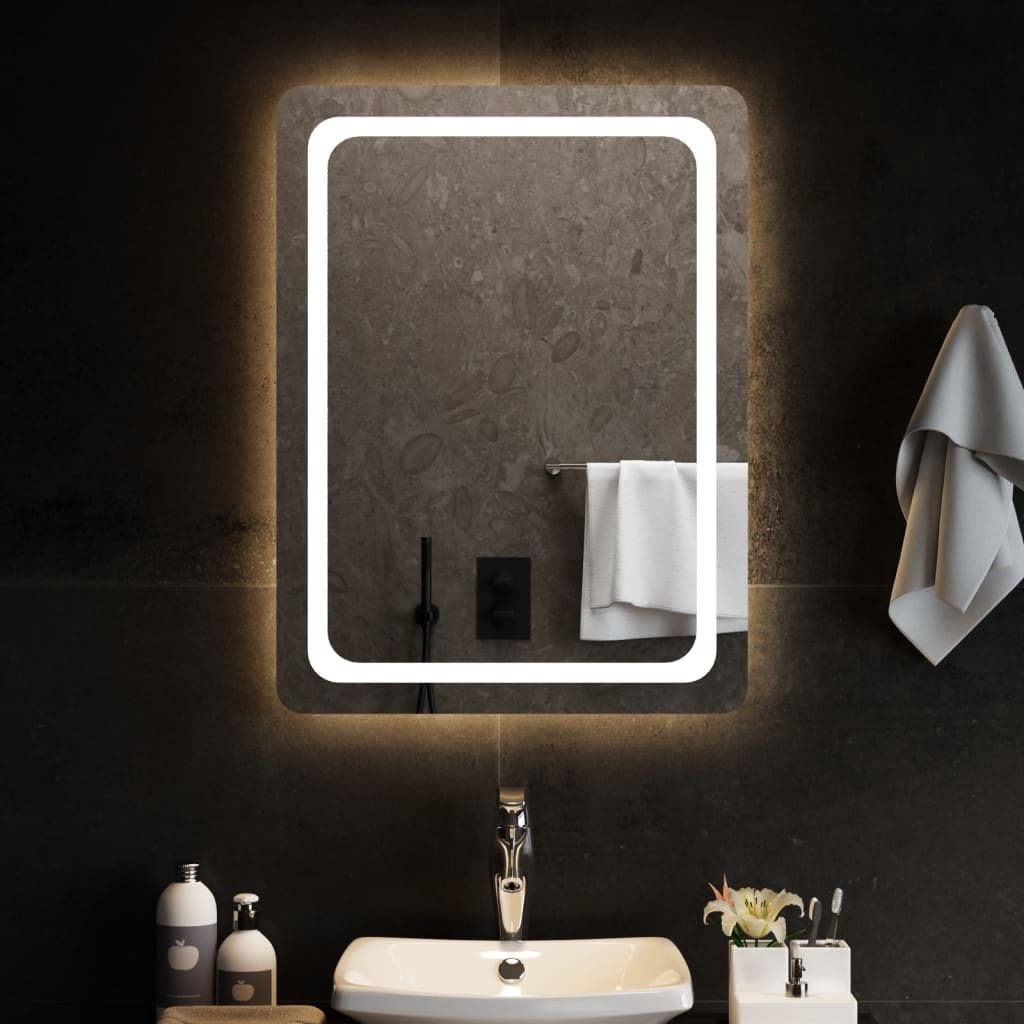  Light Espejo inteligente, espejo de baño, espejo LED, espejo de  maquillaje, espejo antivaho, espejo de inodoro, espejo montado en la pared  : Hogar y Cocina