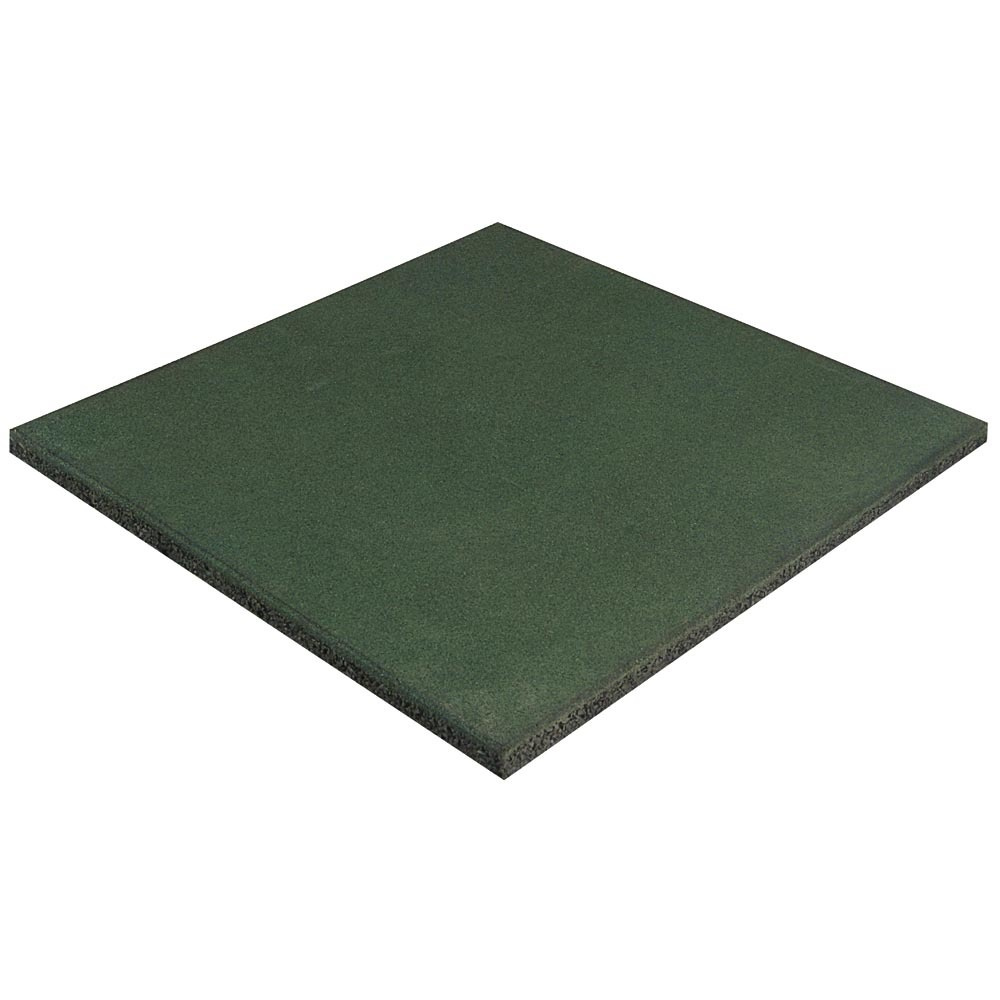 Loseta de caucho 50 x 50 x 2,5 cm verde