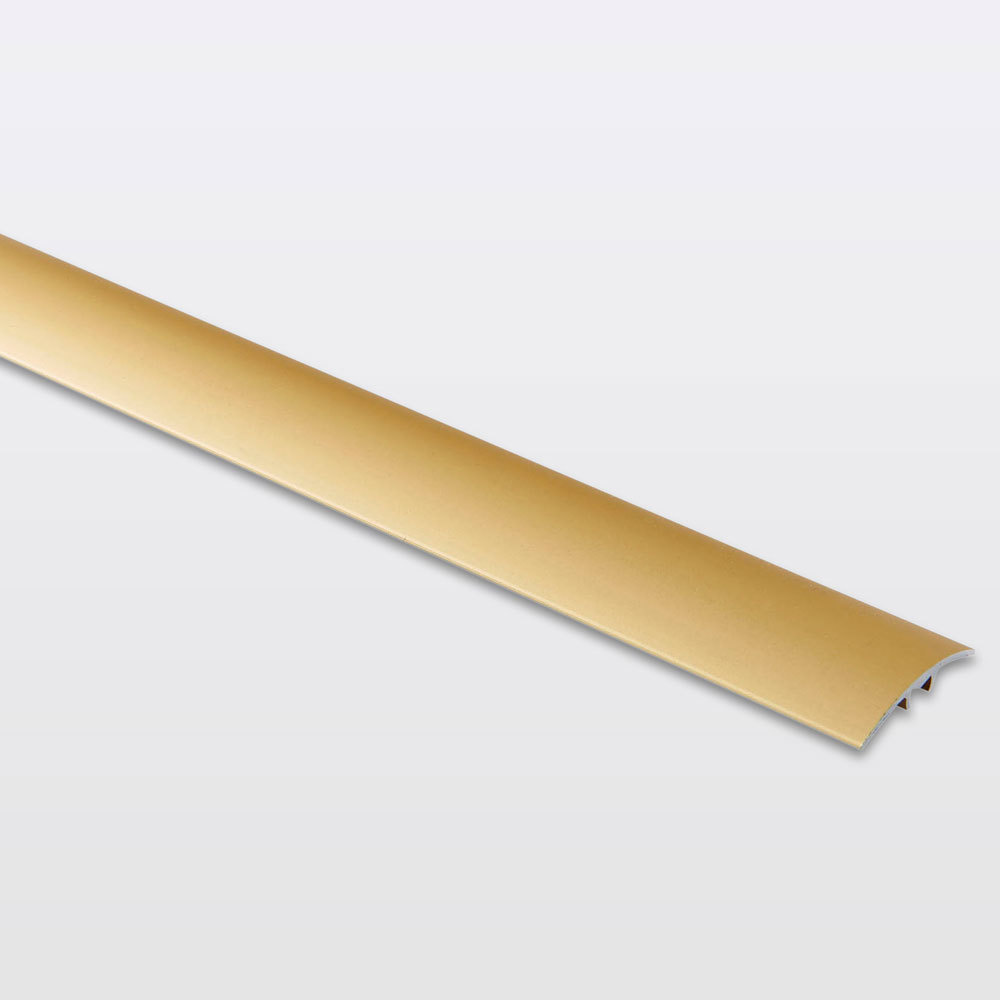 Perfil de unión curvo aluminio 93 cm dorado mate