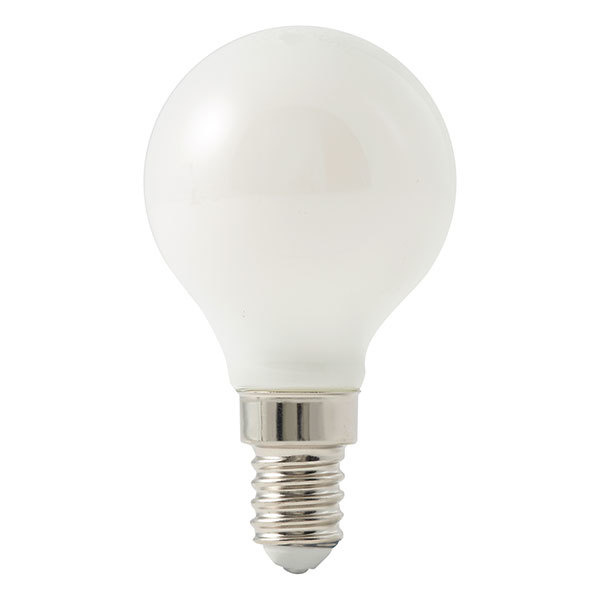 Lâmpada de filamento LED Diall miniglobo opalino E14 2,7 W luz amarela