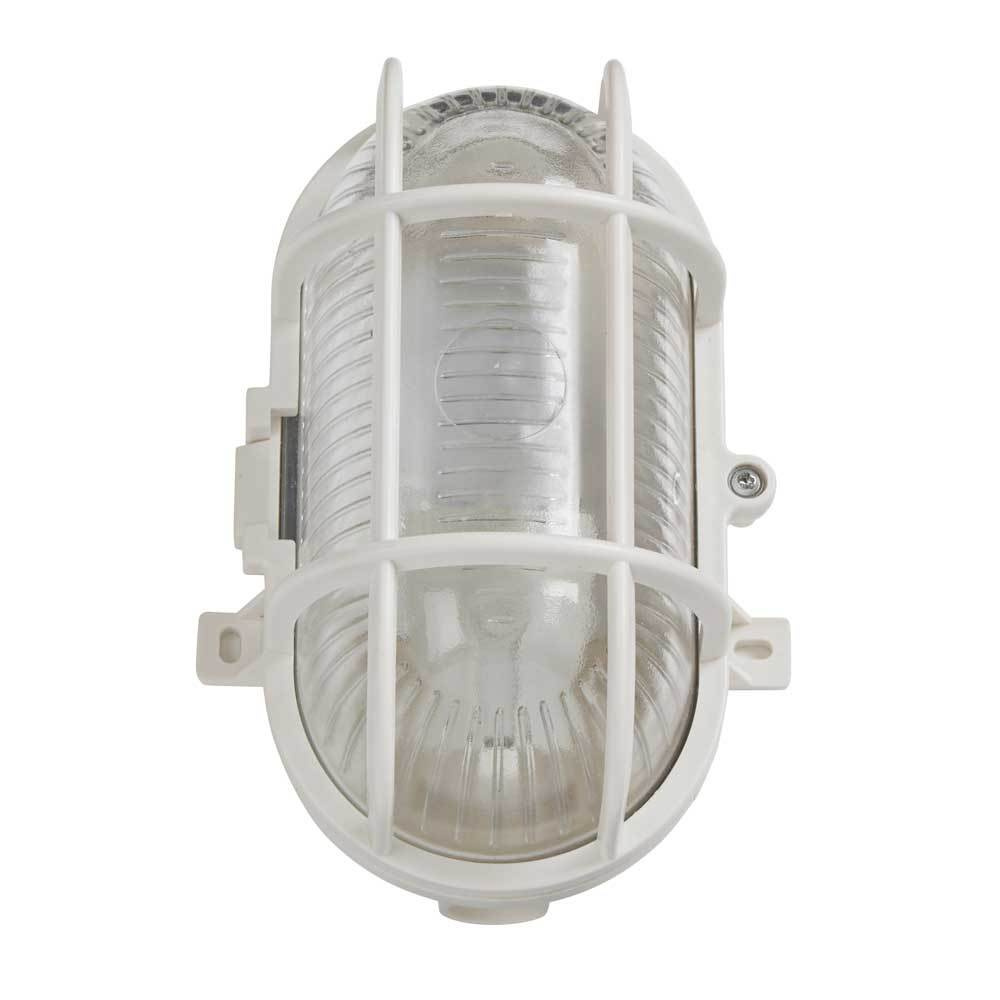 APLIQUE HUBLOT 60 W IP44 17 cm Branco