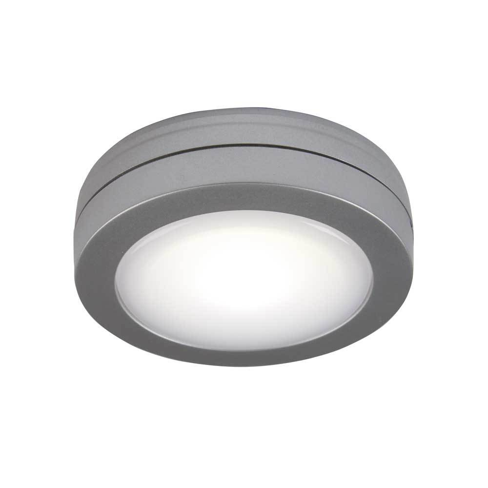 LUZ LED ADESIVA PUSH 1W PRATEADA