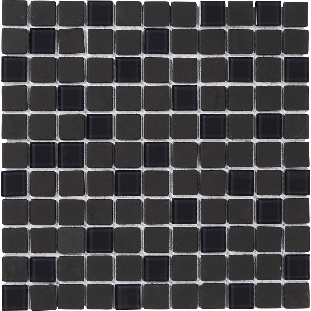 Mosaico Genovia negro 30x30 cm