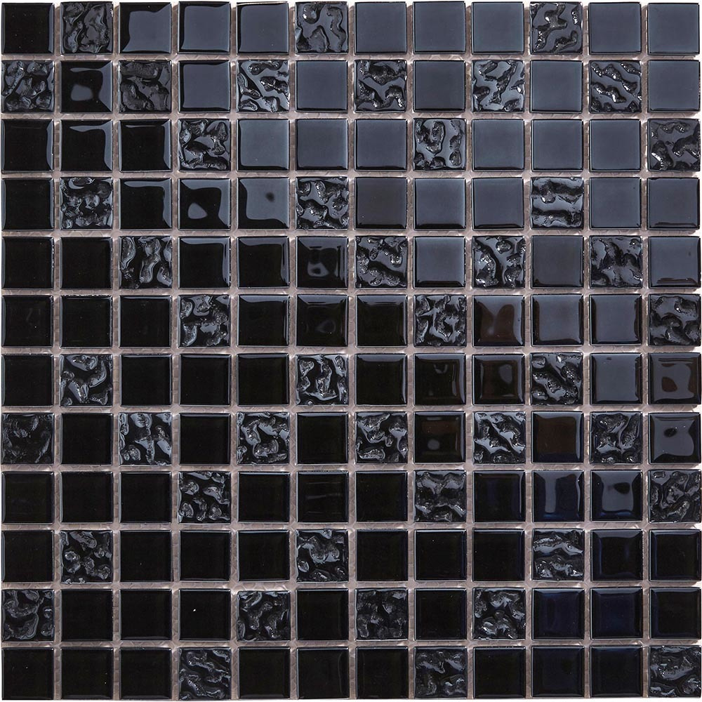 Mosaico Flourencia negro 30x30 cm