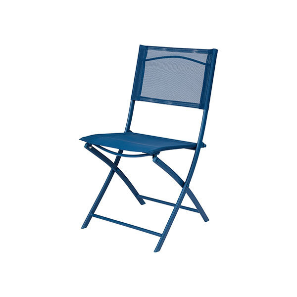 Cadeira de Jardim Dobrável Saba Azul 84,5 x 46,5 x 50 cm Good Home
