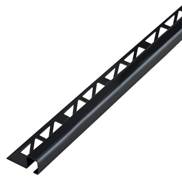 Cantoneira listelo aço inoxidável preto 12,5mm