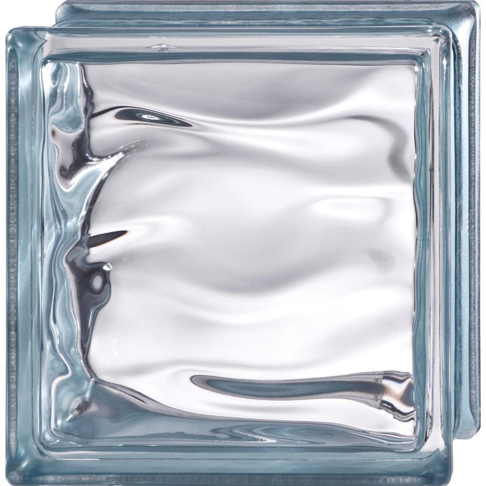 Bloque de vidrio agua reflejos indigo