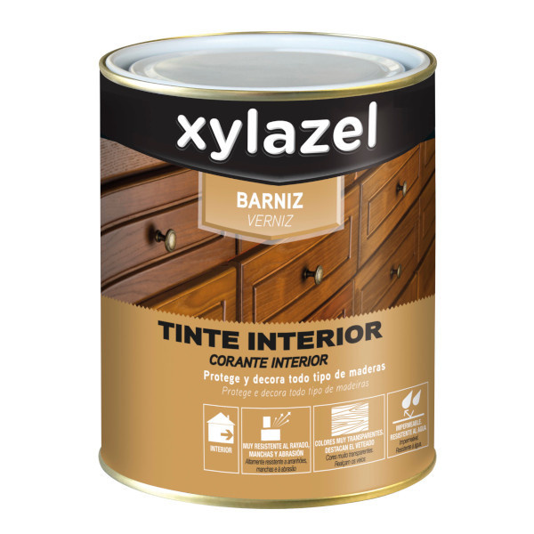 Verniz tinte interior brilhante incolor xylazel 750 ml