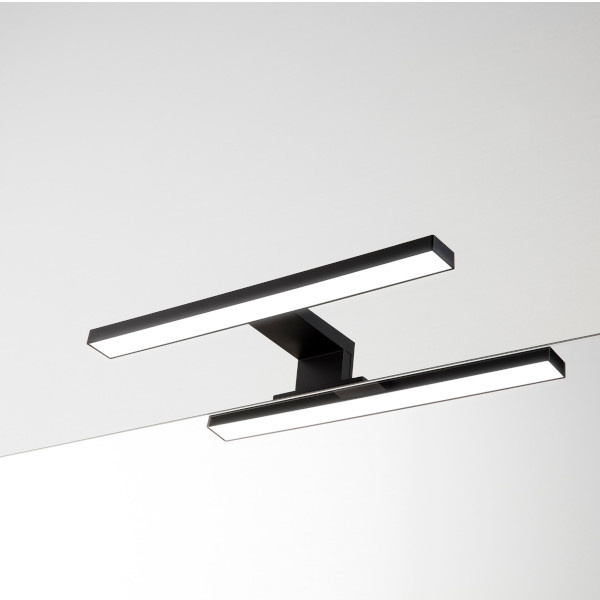 Aplique de baño negro yuma 30cm