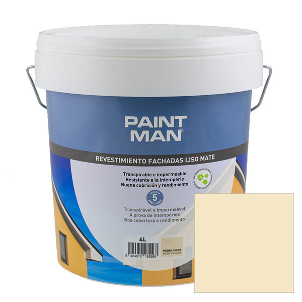 Revestimento fachadas liso mate piedra paintman 4l