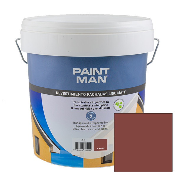 Revestimento fachadas liso mate almagre paintman 4l