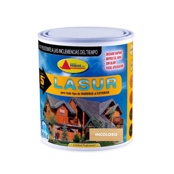 Lasur à base de água mate incolor promade 4 l