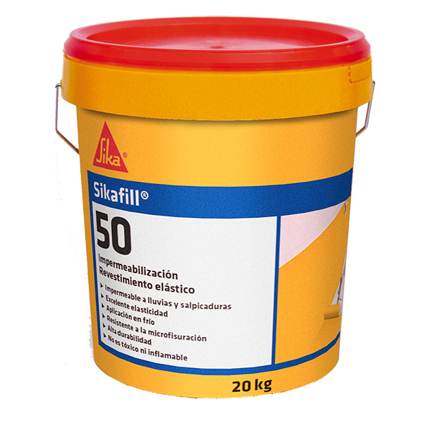 Revestimento elástico para impermeabilização in situ Sikafill - 50 cinzento 20 kg