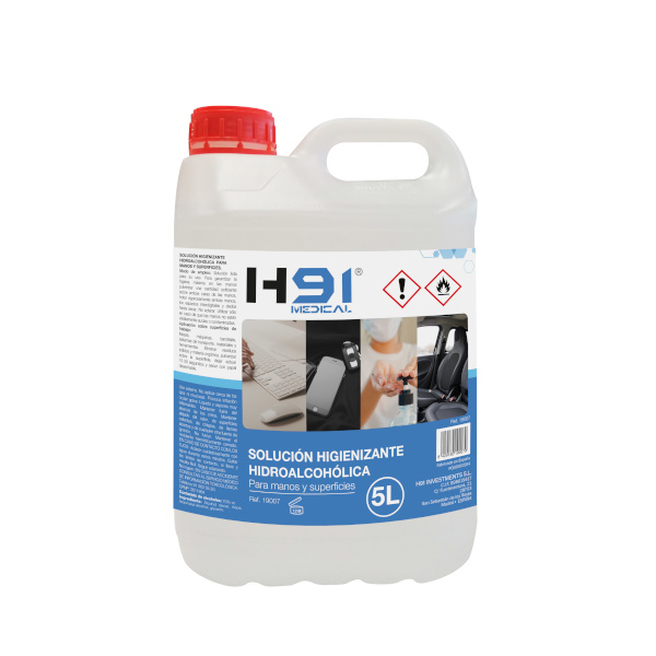 Gel higienizante hidroalcohólico aloe vera 5 l
