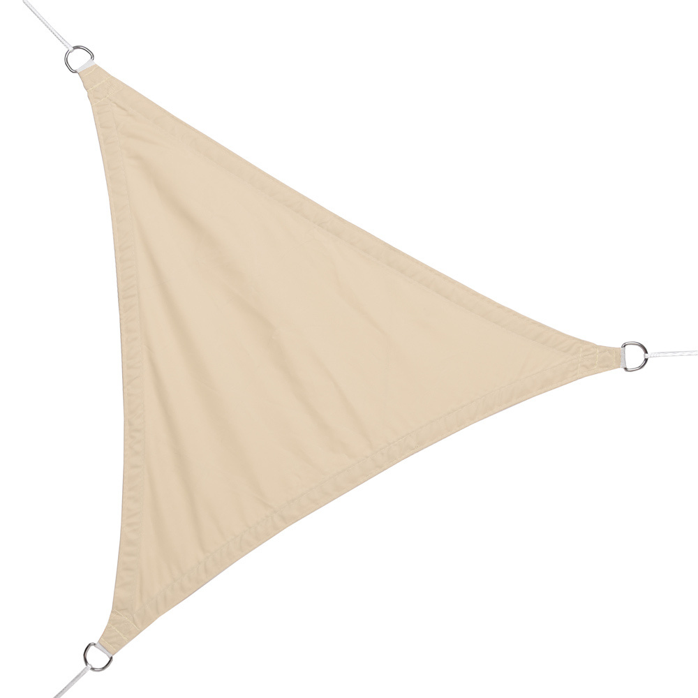 Toldo vela triangular bege 3,6 x 3,6 x 3,6 m