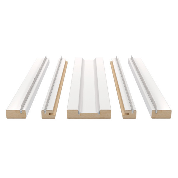 Kit de porta de correr cassonete boracay/córcega/camargue branco