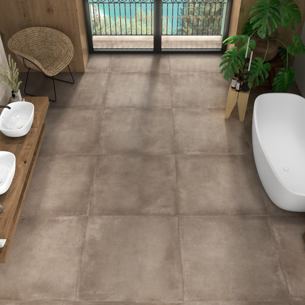 Pavimento porcelânico lecco mocca 30 x 60 cm