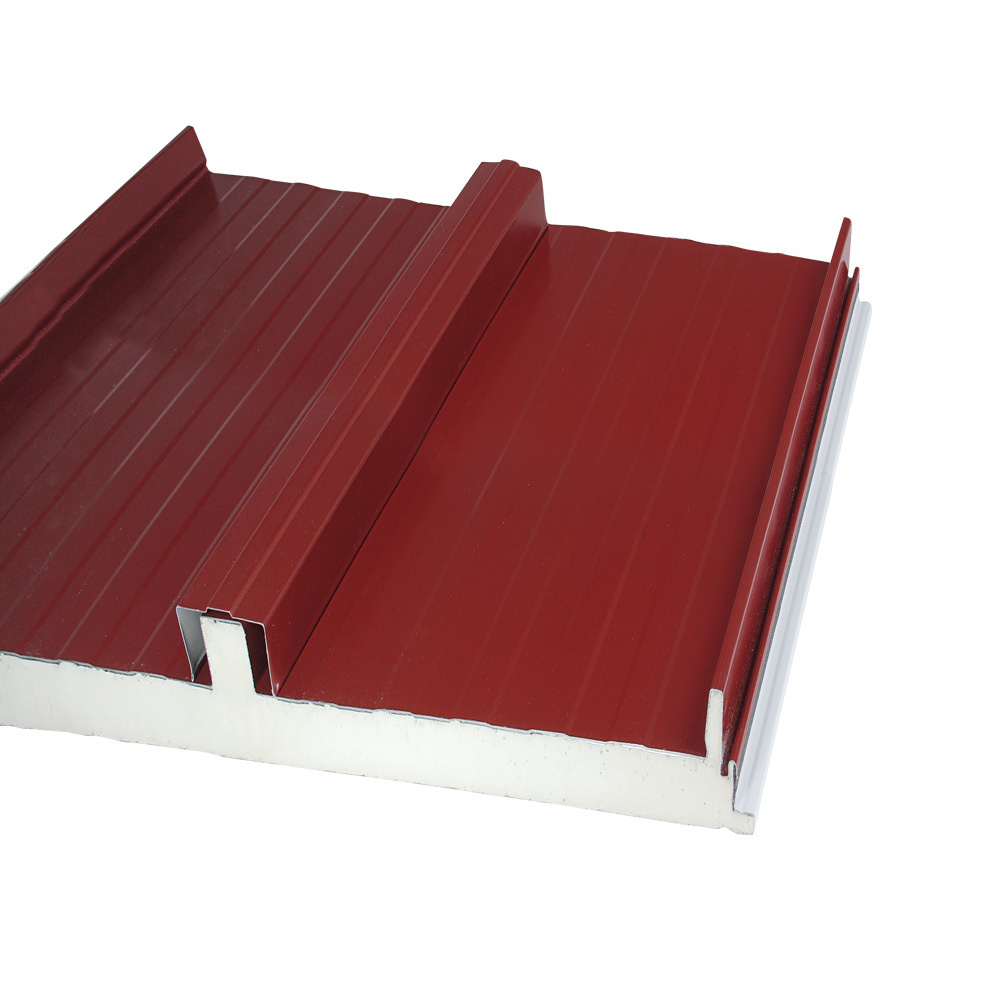 Panel aluminio con aislante rojo