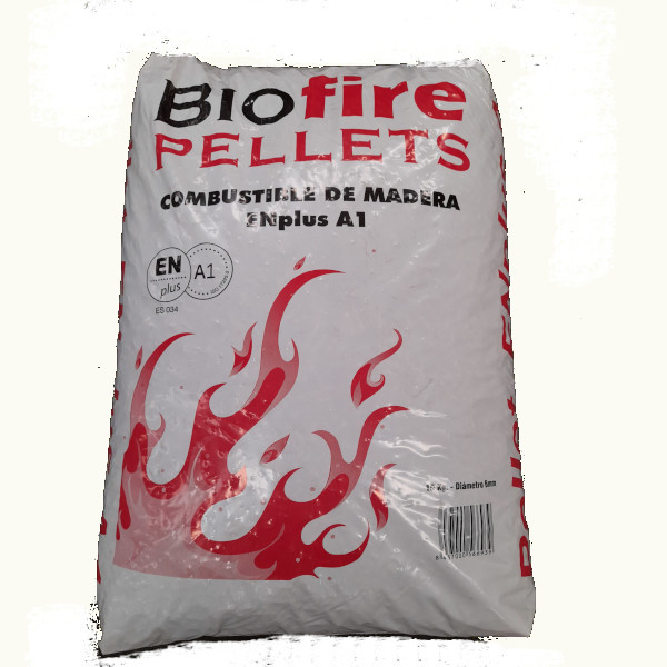 Saco pellet A1+ Biofire 15 Kg