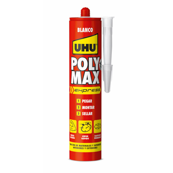Adhesivo poly max express blanco 425 gr