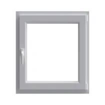 Ventana PVC oscilobatiente blanco 70x60 cm