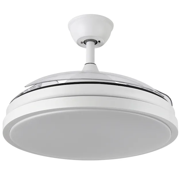 Ventilador de Techo Blanco con Luz LED y Motor CC