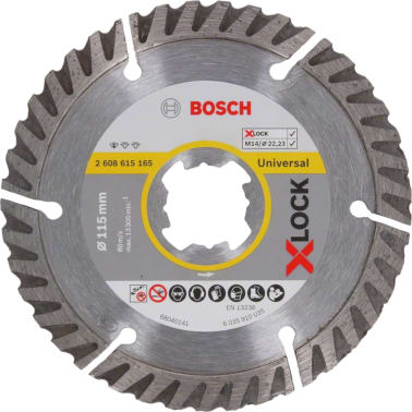 Disco diamante XLOCK STD universal 115 mm