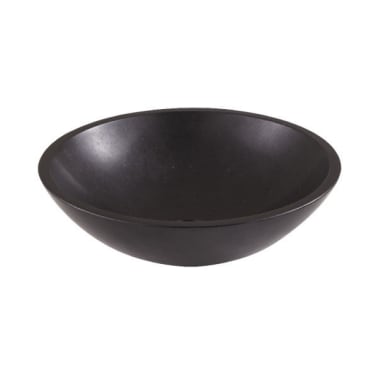 Lavatório de pedra preto tumen 38 cm