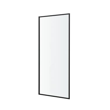 Mampara de ducha fija transparente 70 cm negro Elna
