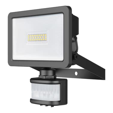 Proyector LED con sensor de movimiento Lucano Negro 20W Blooma