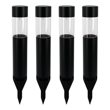Pack de 4 Balizas Solares Negras