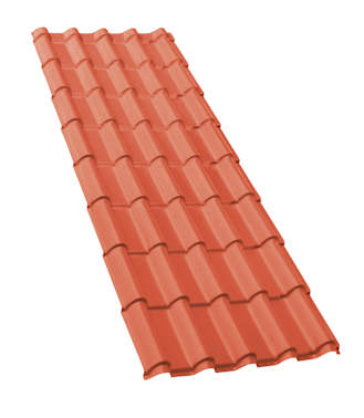 Placa telha Terracota 192x78cm Latina