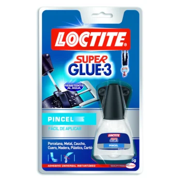 Adhesivo super glue-3 con pincel loctite, Brico Depôt