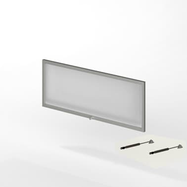 Vitrine alumínio 70 x 40 cm