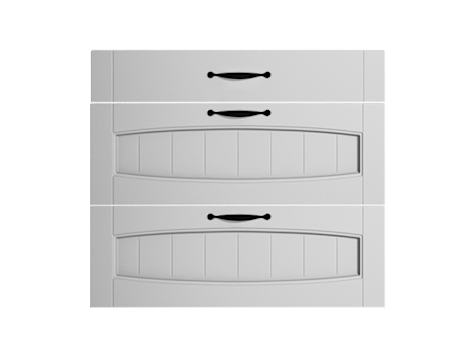 Frente de Gaveta de Cozinha Rustic Branco para Móvel de 80 cm