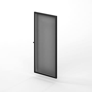 VITRINE DE ALUMÍNIO PRETO 900X400