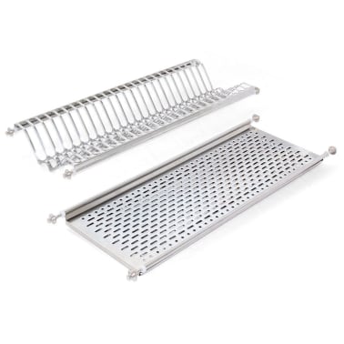 Kit escurreplatos-vasos inox 60 cm
