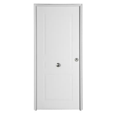 Puerta de entrada metálica blanca 91x210cm izquierda