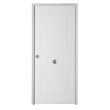 Puerta de entrada metálica blanca 91x210cm derecha